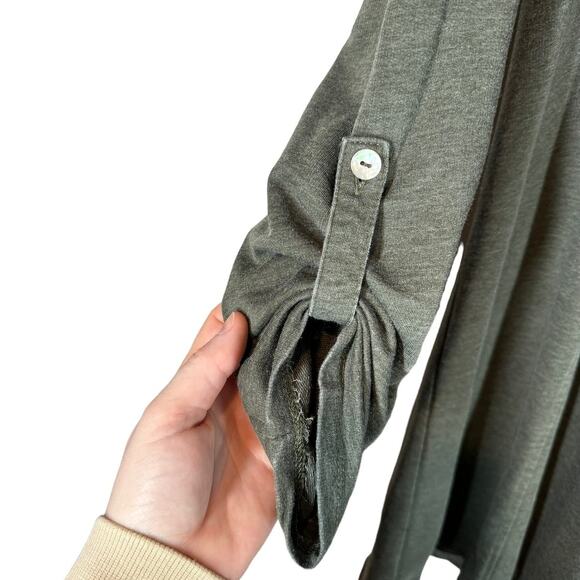 NWT Z Supply Jersey Knit A Line Rolled Sleeve Mini Dress Olive‎ Green Medium - Picture 7 of 8